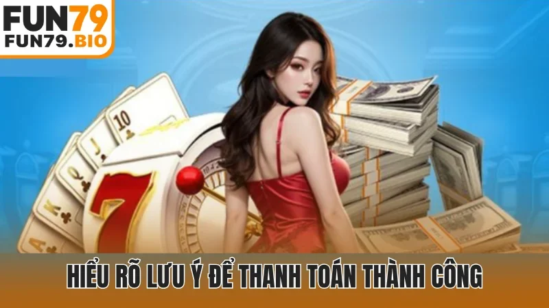 Hiểu rõ lưu ý để thanh toán thành công